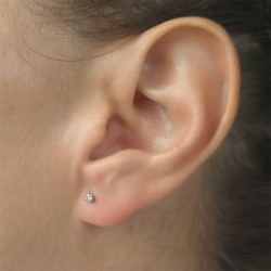 Σκουλαρίκια πλατίνα  PLT 900 με διαμάντια - P125083